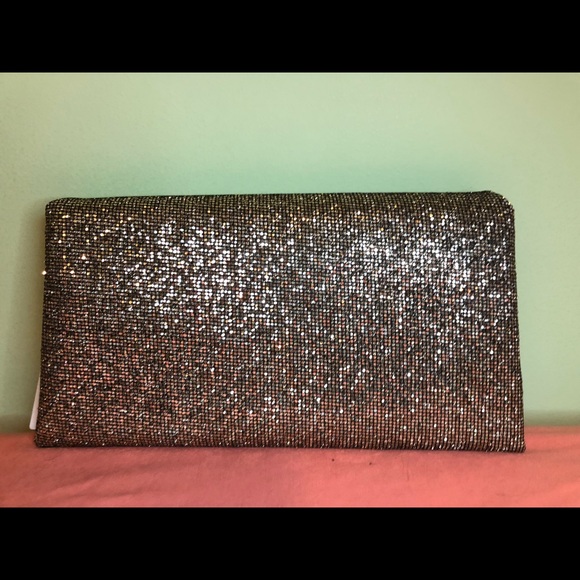 Sparkly Gold Clutch with Chain - Picture 3 of 5